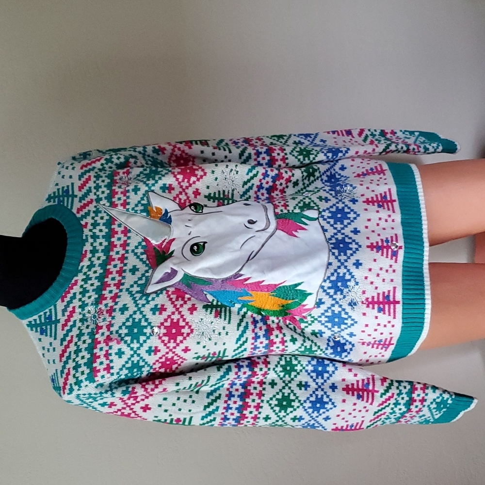 Unicorn Crewneck Christmas Sweater
